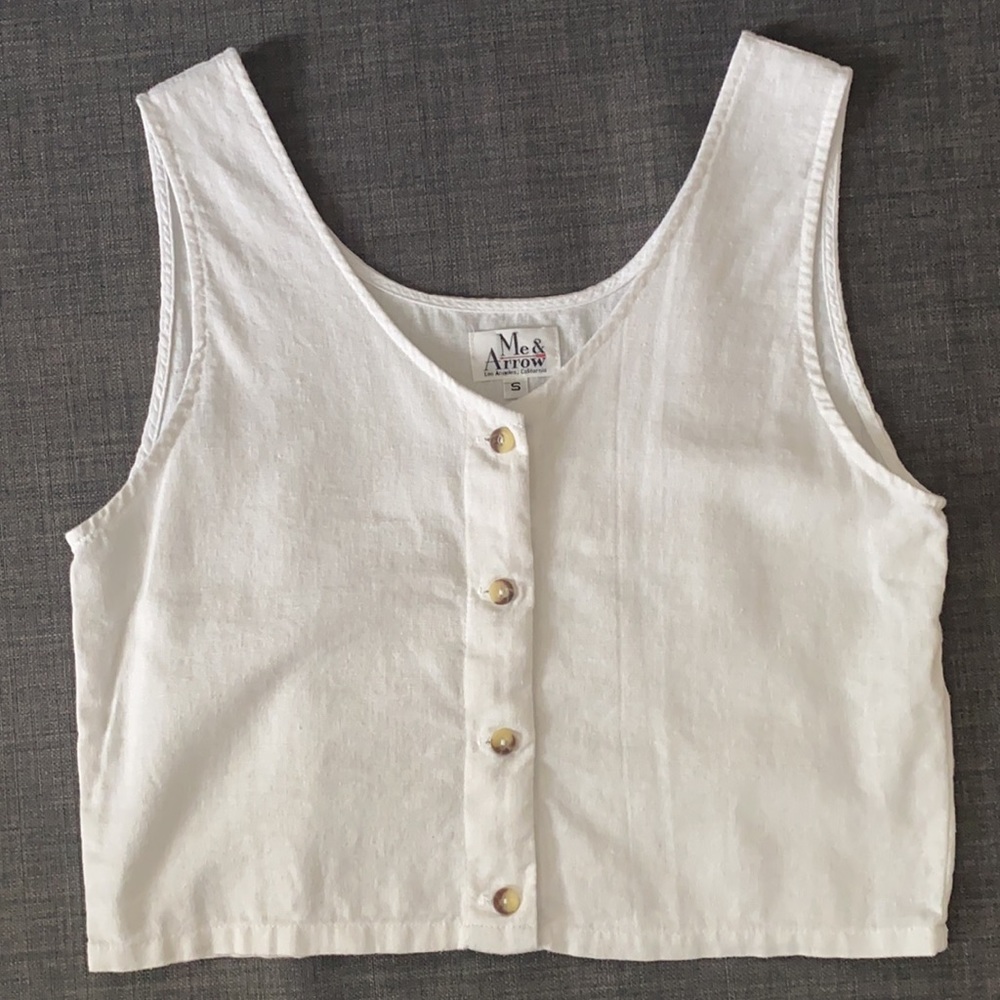 Me & Arrow Linen Tank Vest